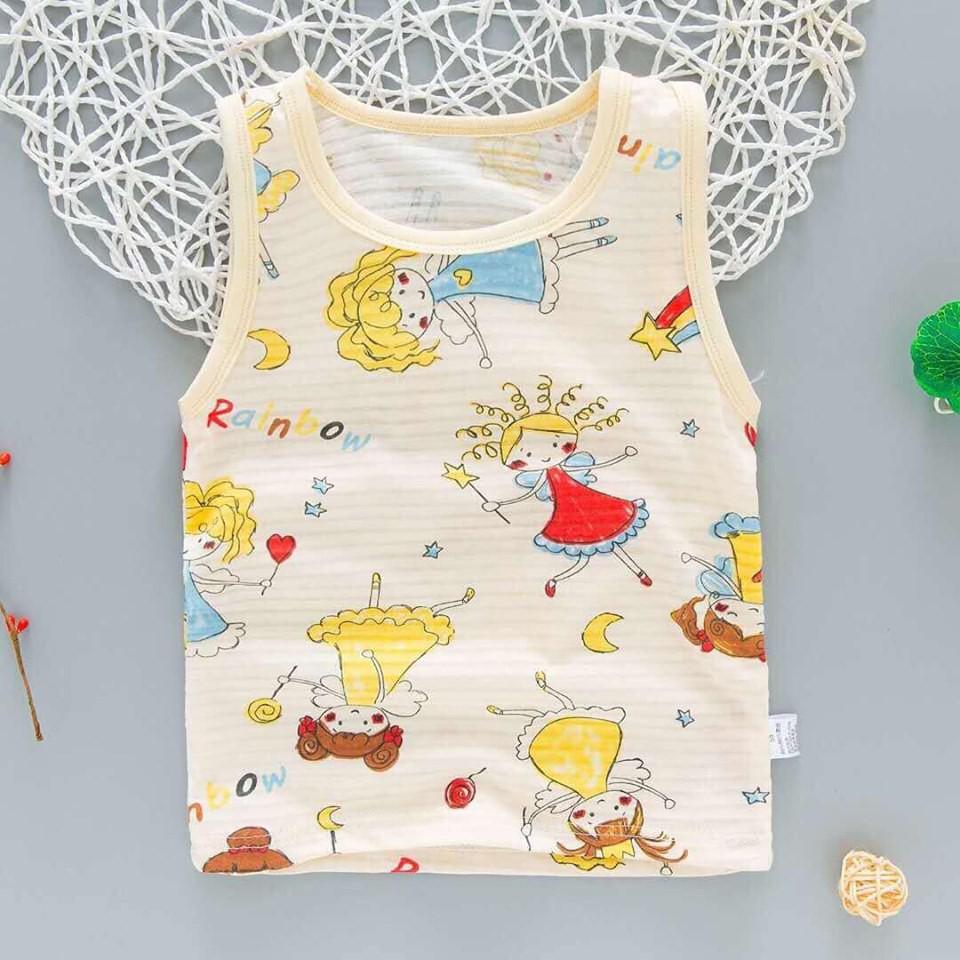 Áo cotton sợi tre cực thấm mồ hôi cho bé từ 8 đến 25kg