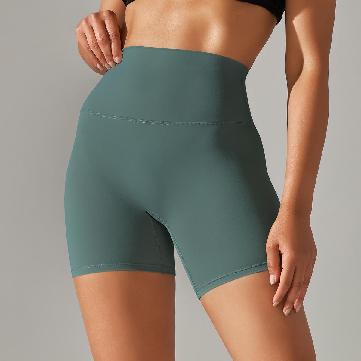 Quần short yoga quần short thể dục nữ chạy xe đạp xe đạp quần short thể thao thoáng khí Color: Cocoa Size: XL