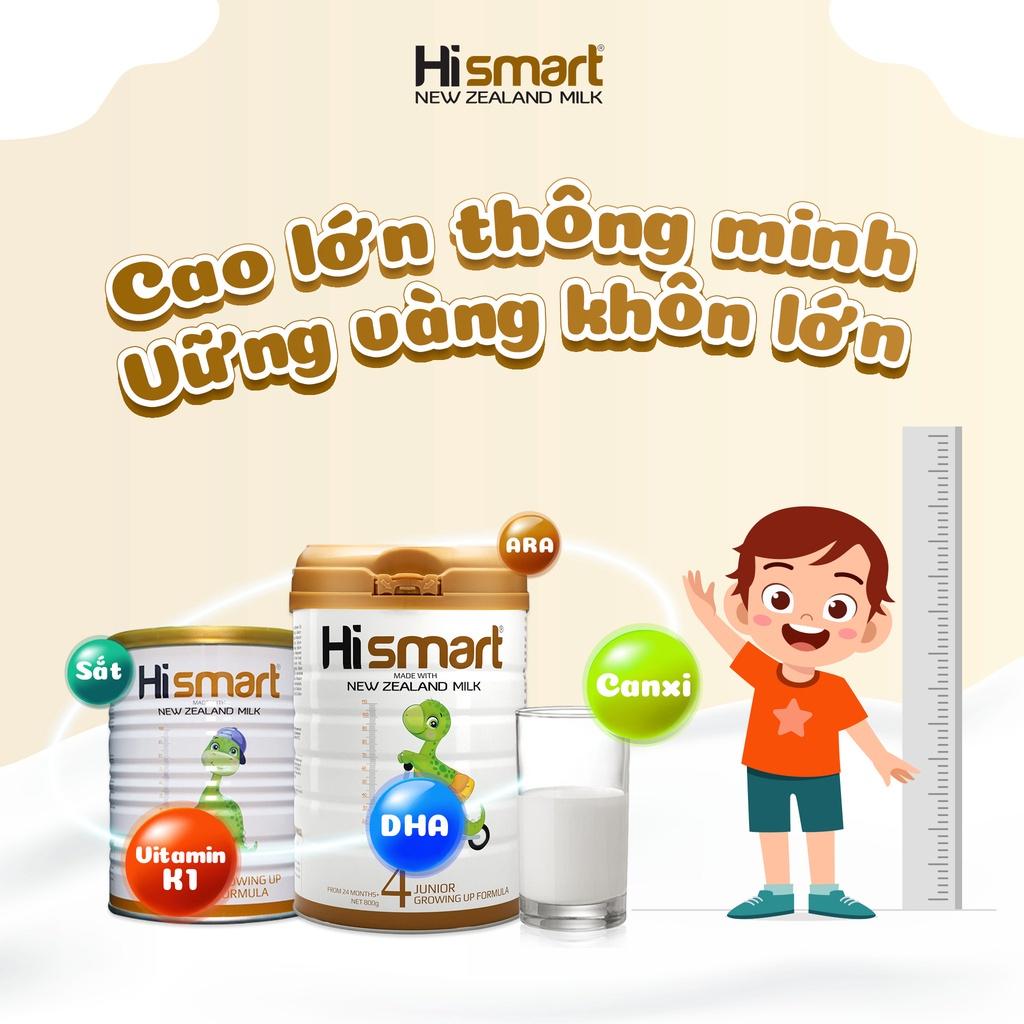 Sữa bột Hismart số 4_Cho bé từ 24 tháng tuổi trở lên - xuất xứ 100% New Zeland - 800g