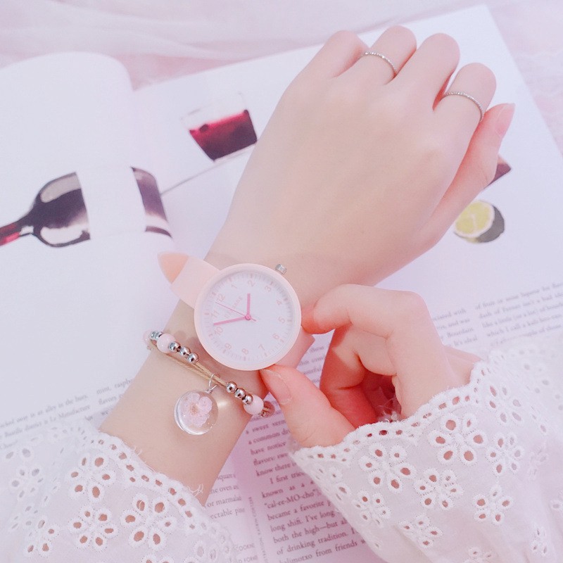 Đồng hồ thời trang nam nữ Ulzzang C54 mặt số M1 dây silicon G4g4