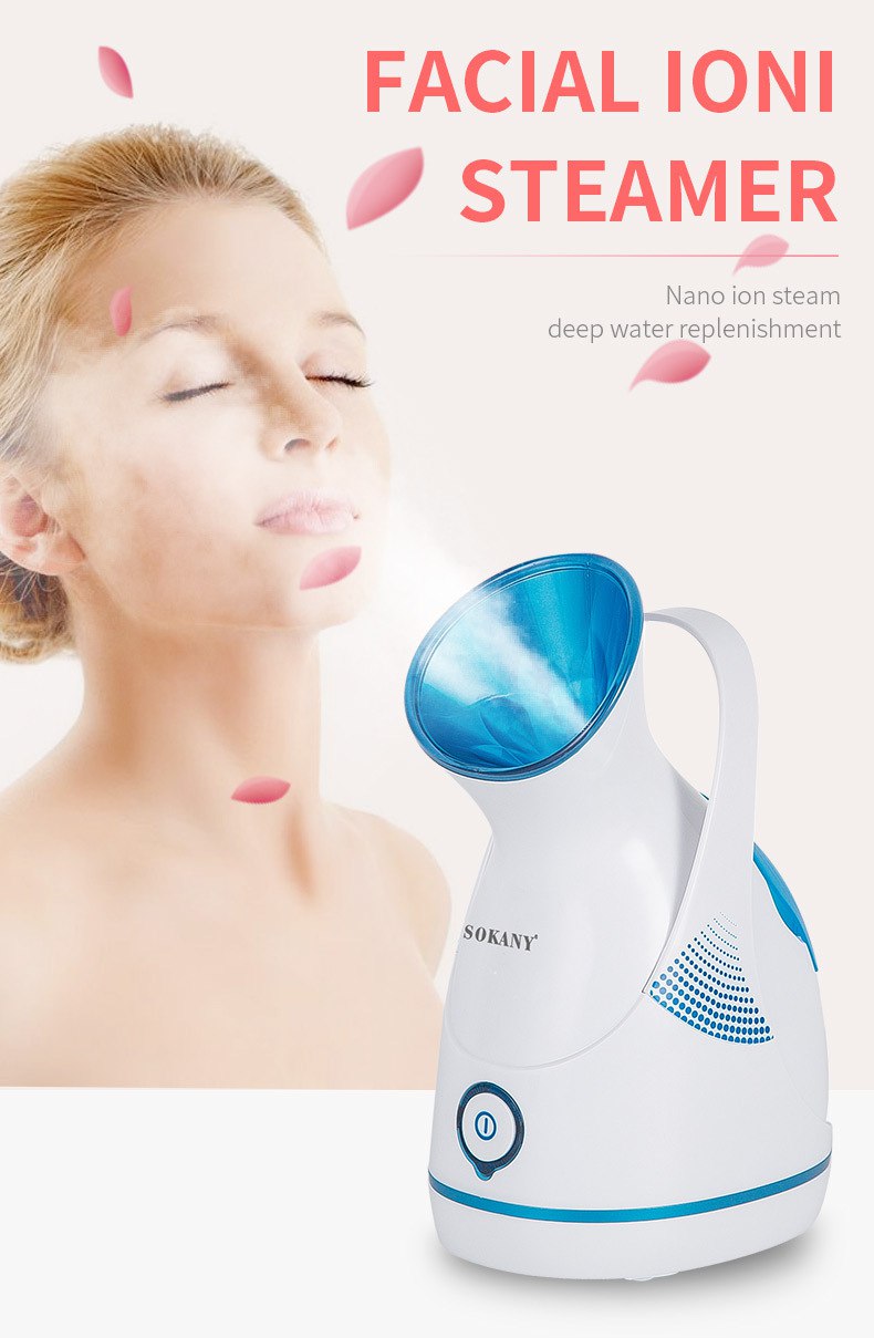 Máy Xông Mặt Phun Sương Nano Giữ Ẩm Làm Sạch Da Mặt 100mL SOKANY ZJ6580 - Hàng Chính Hãng