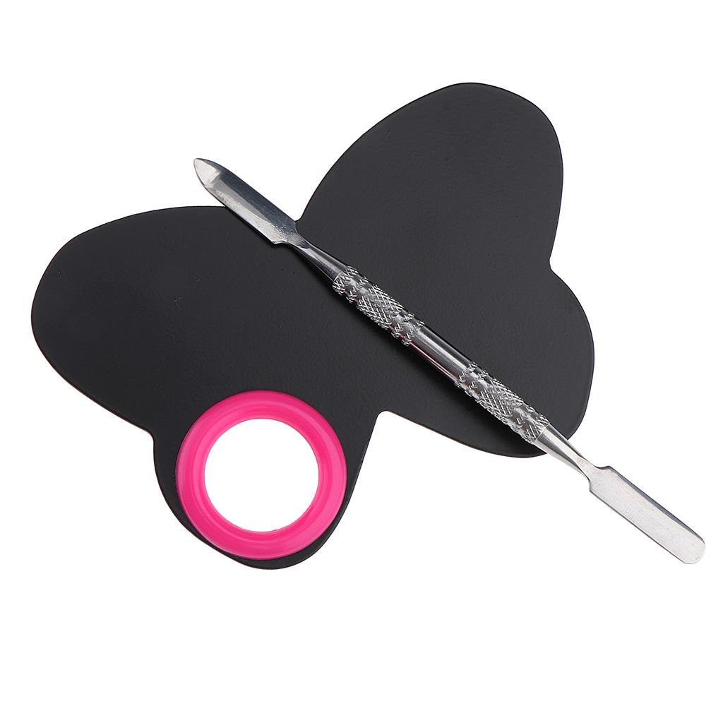 Cosmetic Makeup Mixing Blending Palette Spatula for Foundation Pigment Pink