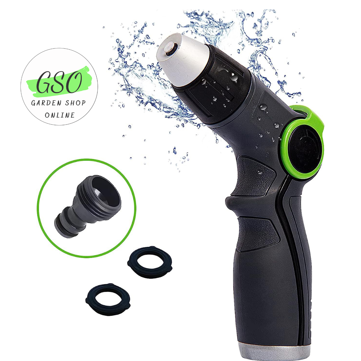 Vòi xịt nước tưới cây rửa xe cho gia đình 2 kiểu phun ALOZA tay gạt thông minh - dễ dàng sử dụng