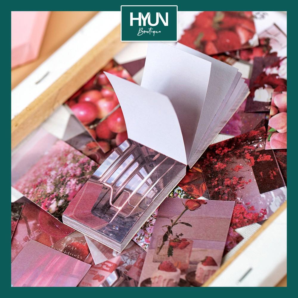50 tờ sticker dán phong cảnh hoa lá lifestyle 2 Trang trí bullet journal DIY