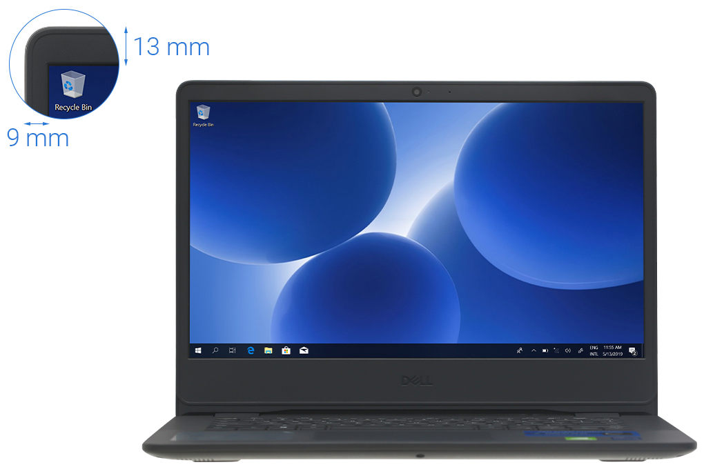 Laptop Dell Vostro 3400 i5 1135G7/8GB/256GB/14"F/OfficeHS/Win11//Đen - Hàng chính hãng
