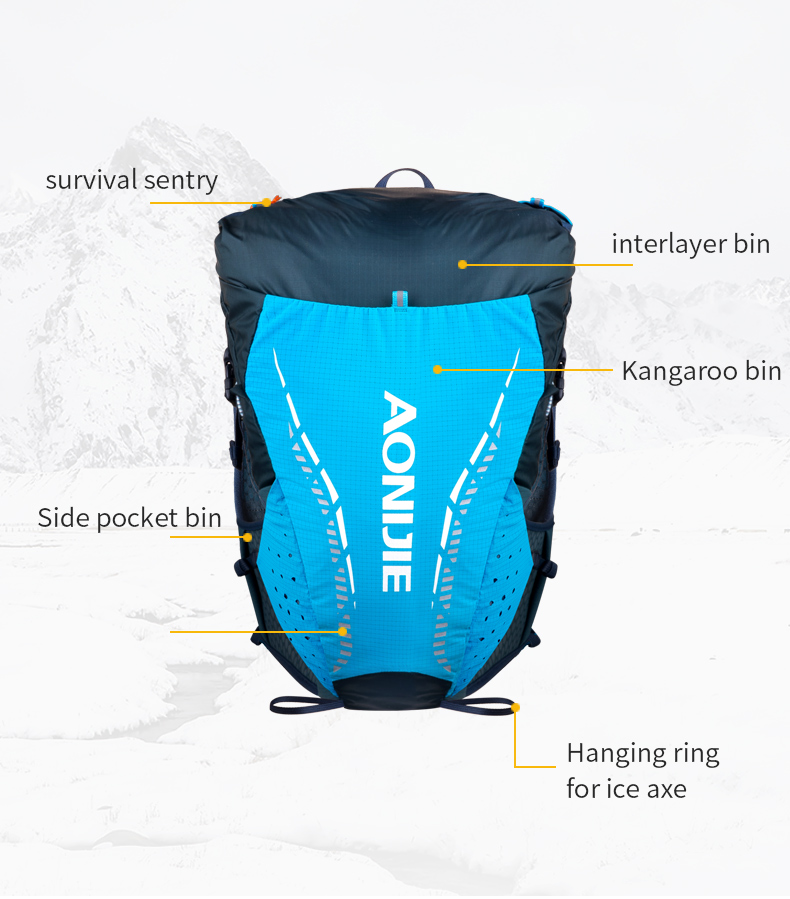 Balo Vest Nước Thể Thao Chạy Bộ Chạy Trail Leo Núi Trekking Aonijie C9104S 18L