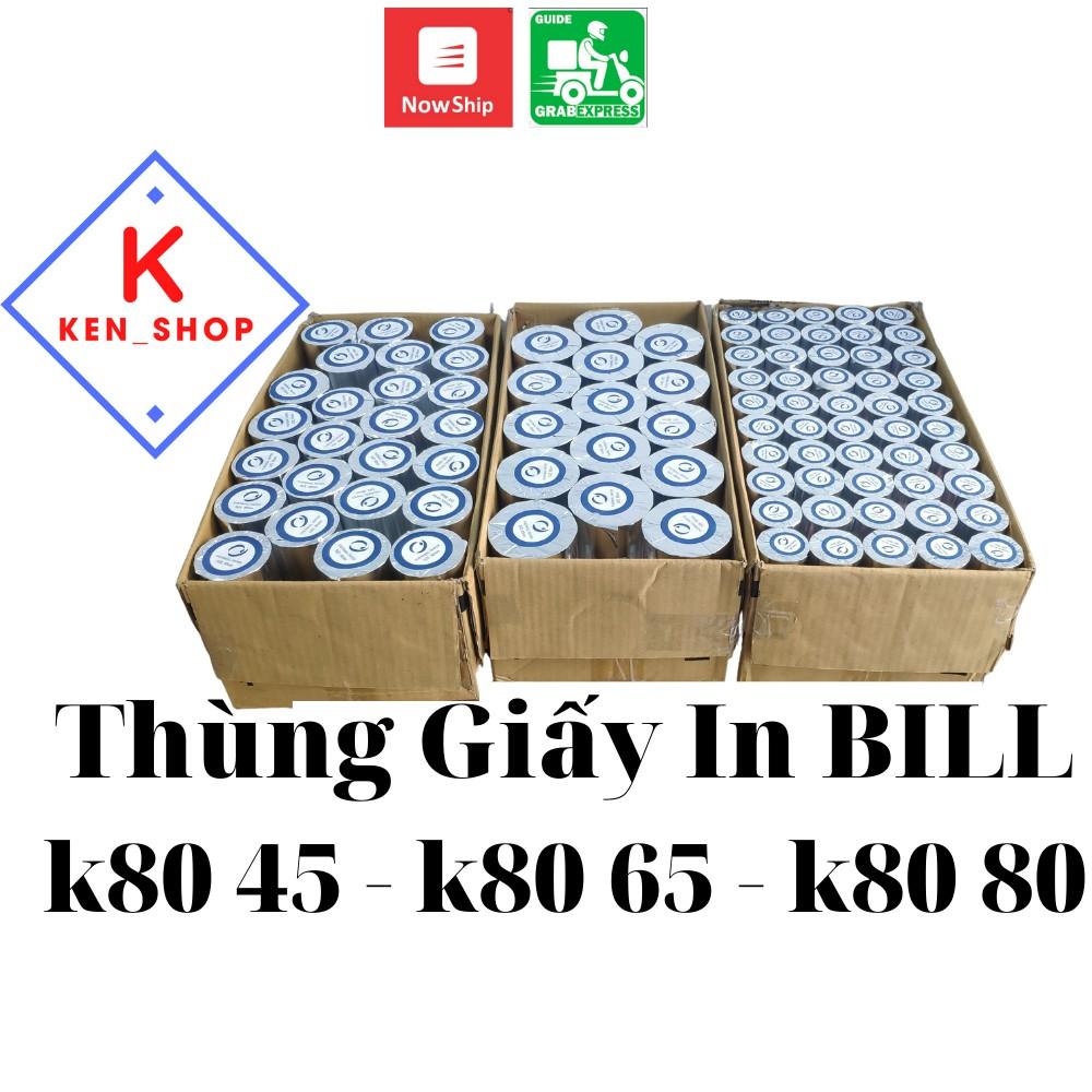 Giấy In Bill K57 - Giấy In Nhiệt K57 Cho Máy Cà Thẻ, Pos cầm tay Now Delivery/ Grab / Goviet 57x38 (57mm / 58mm)