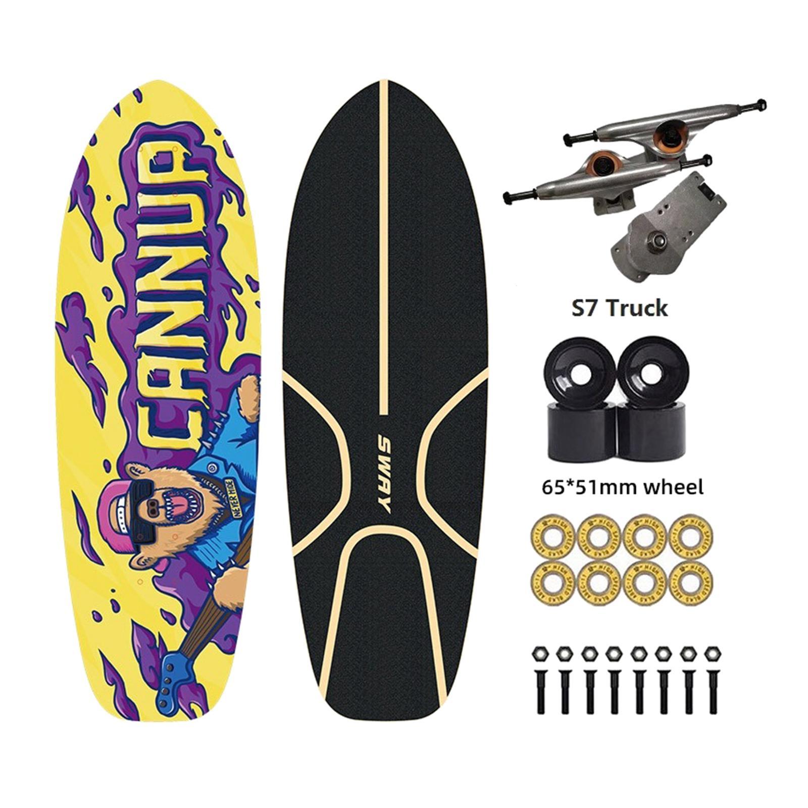 Skateboard Kids Youth Teens Surfing Starter Skate  Longboard