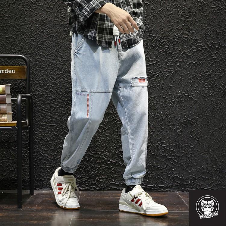 Quần Jogger jean nam nữ ống chun COURSEMYS hot trend 2021