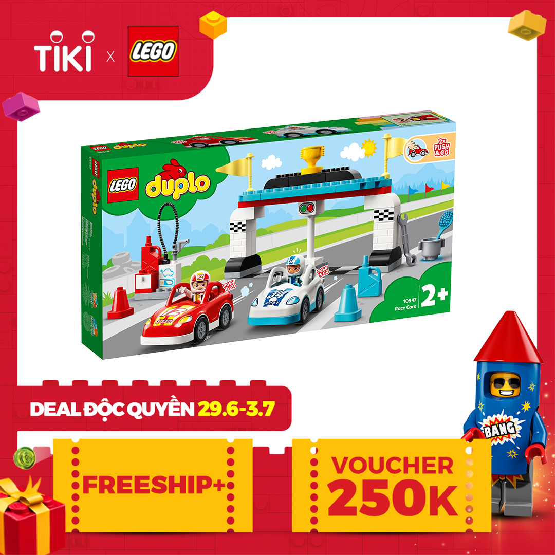 LEGO DUPLO 10947 Cuộc đua xe kì thú (44 chi tiết)