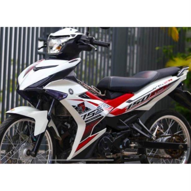 Tem xe ex 150 Y15ZR trắng đỏ