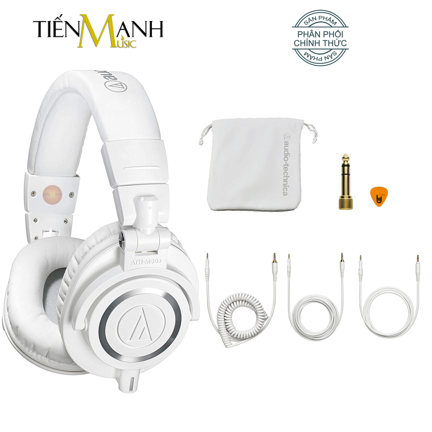 [Màu Trắng] Tai Nghe Kiểm Âm Audio Technica M50X - Studio Monitor Headphones Professional ATH-M50X ATHM50X Hàng Chính Hãng