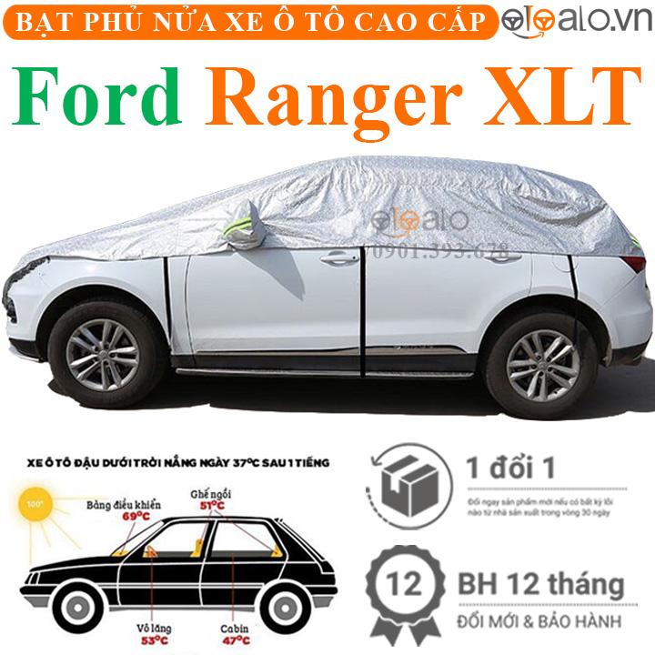 Bạt phủ nửa nóc xe Ford Ranger XLT vải dù 3 lớp