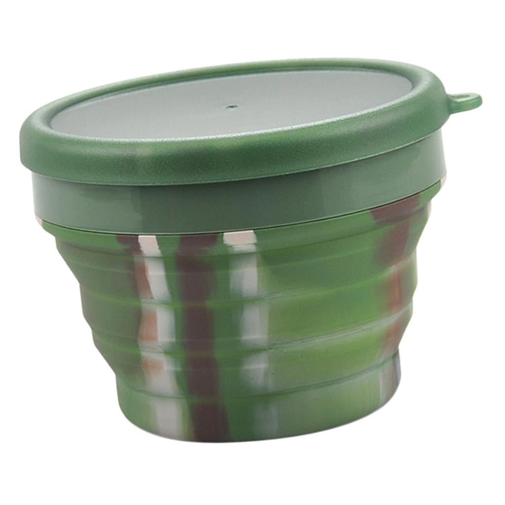 Collapsible Silicone Bowl Cup Lunch Box For Outdoor Travel