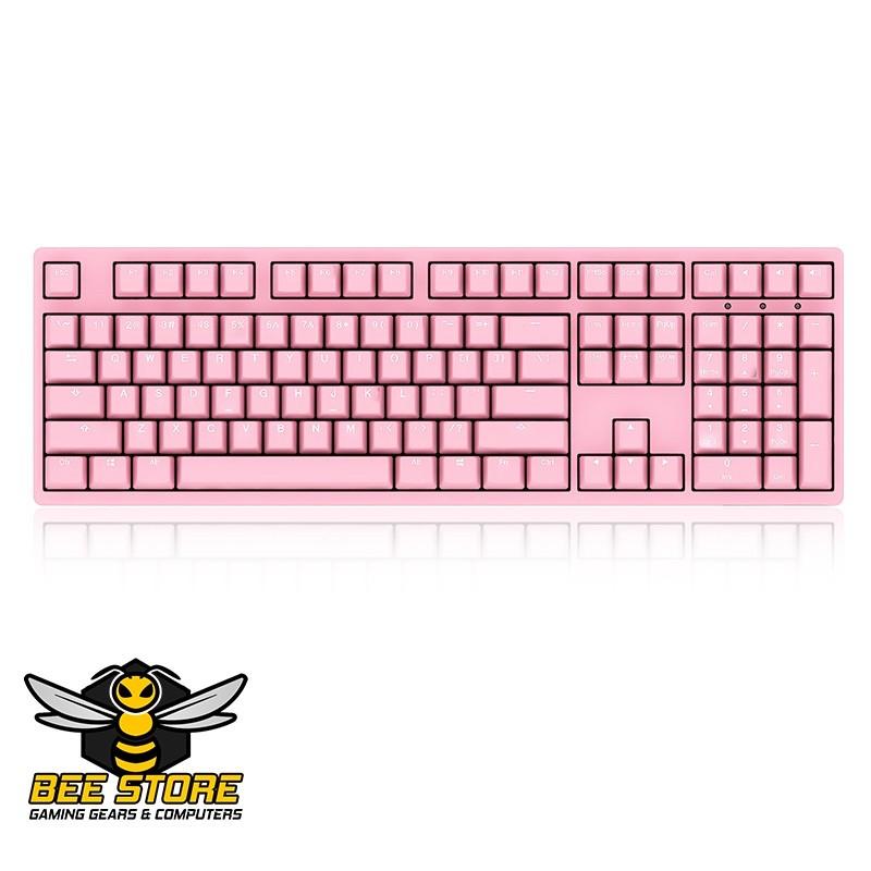 Bàn phím cơ 3108S Pink Led White | Cherry Switch | Keycap PBT |