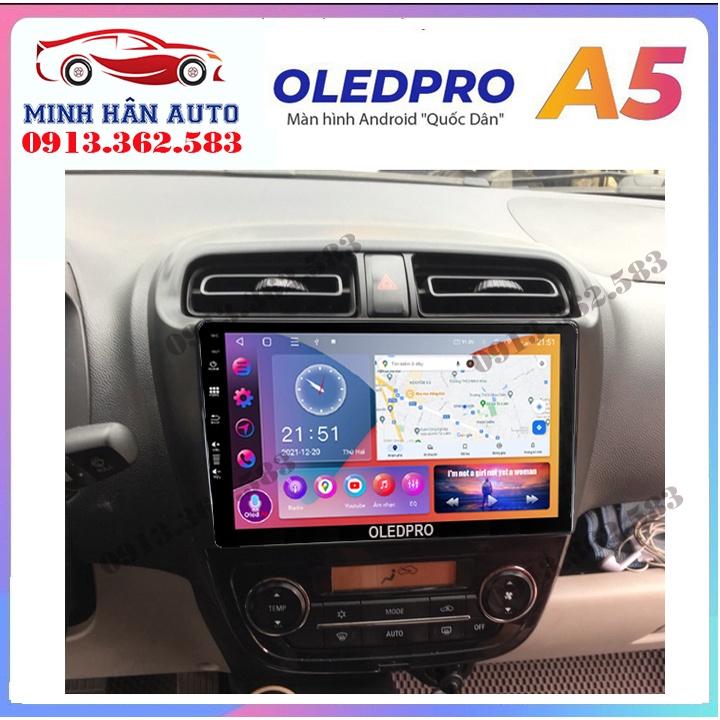 Bộ màn hình OLEDPRO A5, A3 cho xe MITSUBISHI ATTRAGE, trọn bộ màn hình, mặt dưỡng,dây nguồn theo xe
