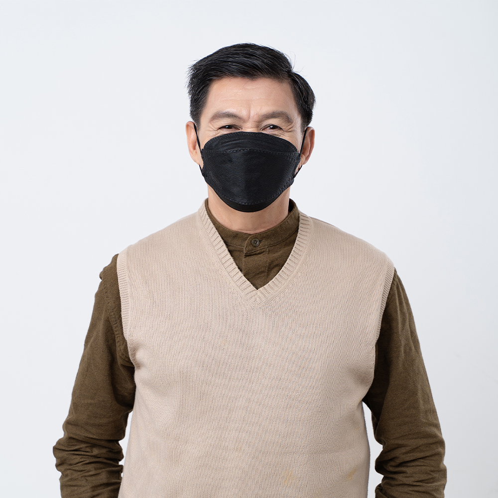 Khẩu trang y tế Pharmacity 4D Màu đen (Gói 10 Cái)