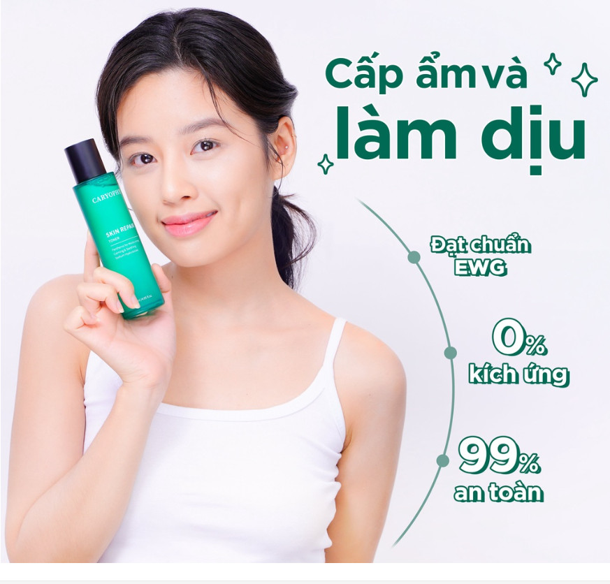 Nước Hoa Hồng Cấp Nước, Làm Dịu và Phục Hồi Da Caryophy SKIN REPAIR Toner 120ml