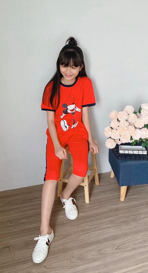 ĐỒ BỘ TAY ĐÙI BÉ GÁI NHIỀU MẪU CHẤT LIỆU THUN COTON 4 CHIỀU SIZE ĐẠI TỪ 20 ĐẾN 40KG  MD55
