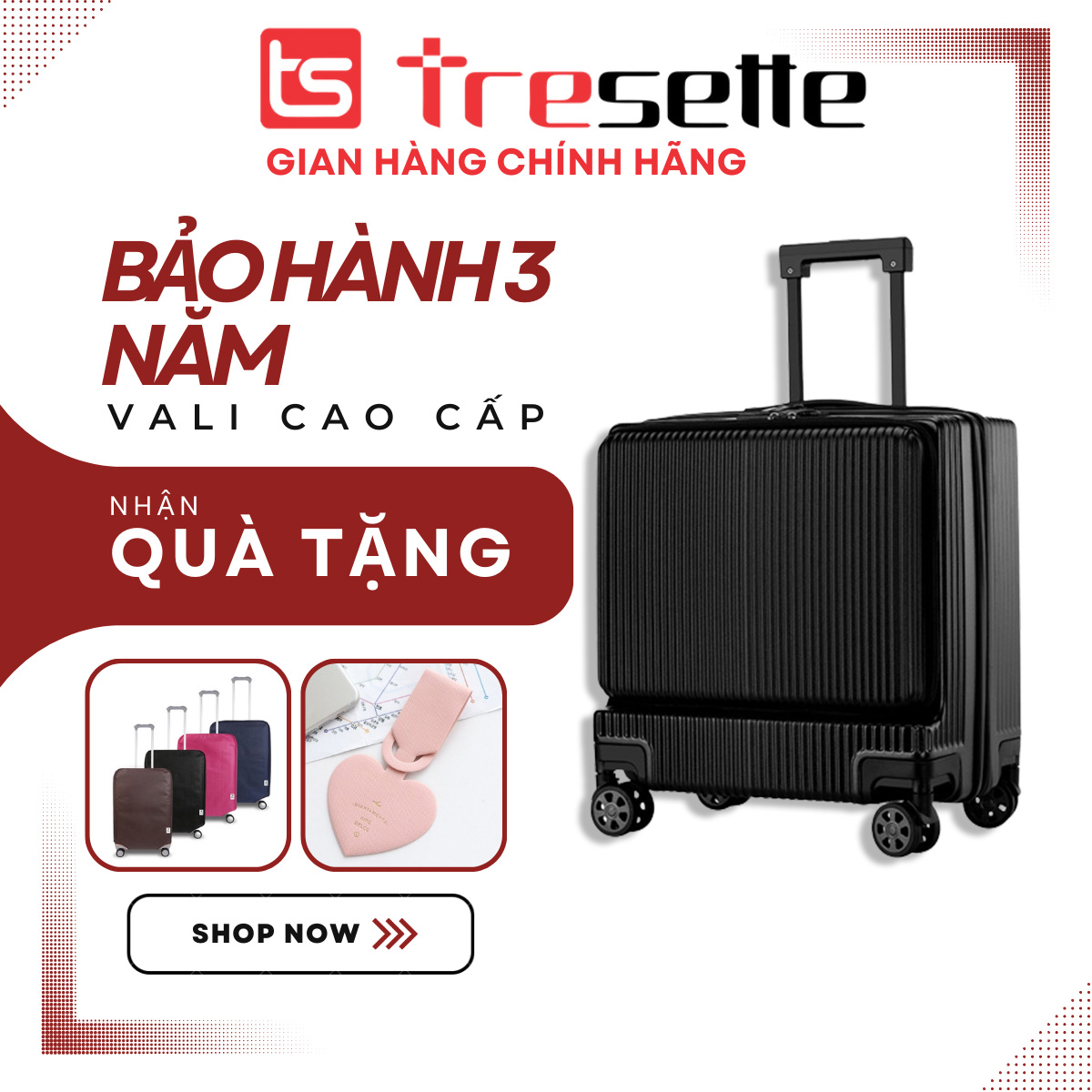 BFQ2ST500KTL: giảm 8% cho đơn từ 500K FREESHIP Vali khóa kéo du lịch siêu bền Cao Cấp Hàn Quốc Tresette 2026 CAO CẤP