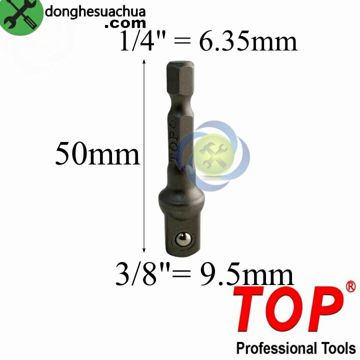 Đầu chuyển 1/4 sang bulong 3/8 TOP SA6TO3/8