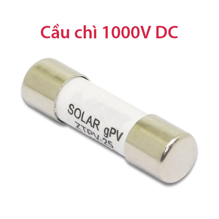 Hình ảnh Cầu chì Solar 1000V DC cho điện năng lượng mặt trời 1A 2A 3A 4A 5A 6A 8A 10A 12A 15A 16A 20A