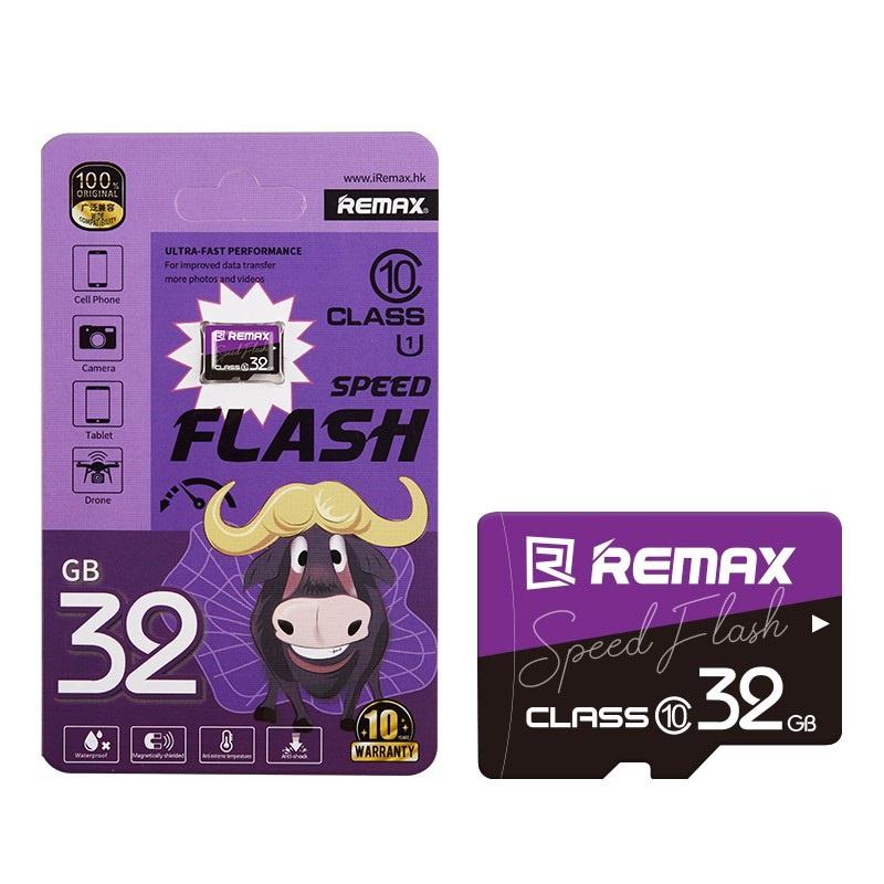 Thẻ nhớ microSDHC Remax 32GB Class 10 80MB/s (Đen) - Hàng Chính Hãng