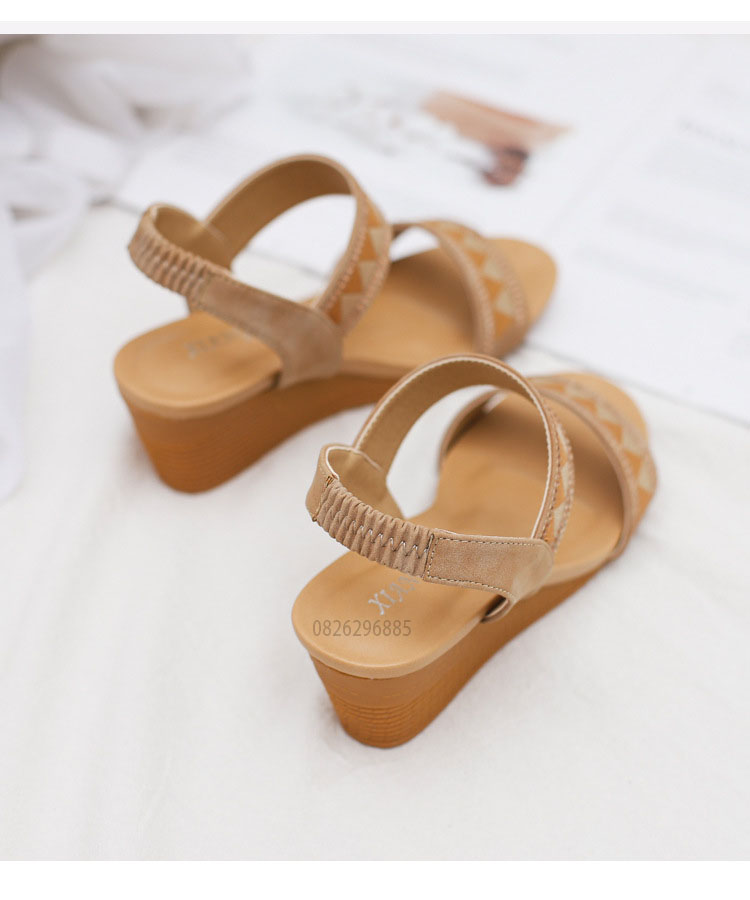 Giày quai ngang nữ giày sandals nữ dép quai hậu nữ cao 5 cm - 320-270A