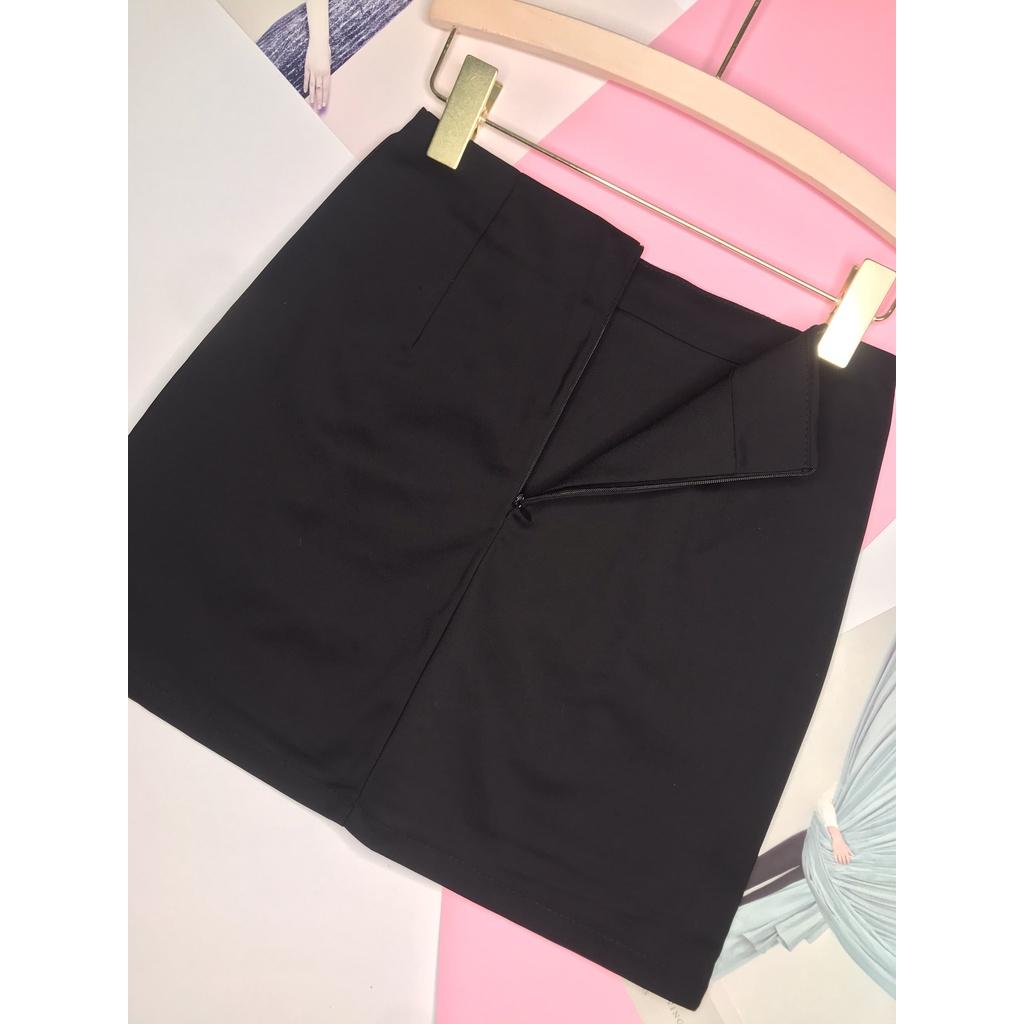 Chân váy xẻ lưng cao Z.Ra siêu tôn dáng  - hinhin