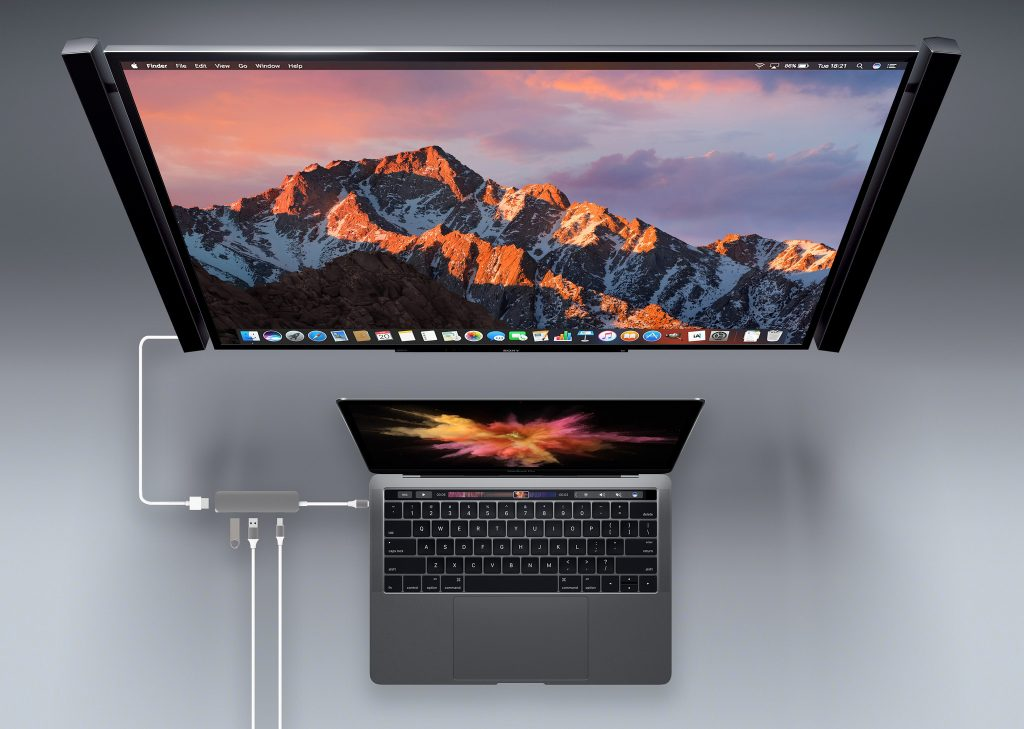 Cổng Chuyển HyperDrive HDMI 4K USB-C Hub Cho MacBook, PC &amp; Devices - Hàng Chính Hãng