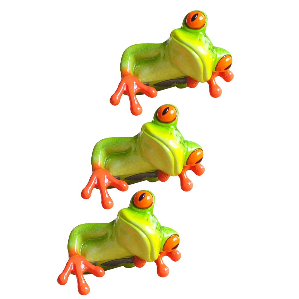 3 Nhựa Sáng Tạo 3D Thủ Công Ếch Hình Tượng Văn Phòng Máy Tính Bàn Trang Trí