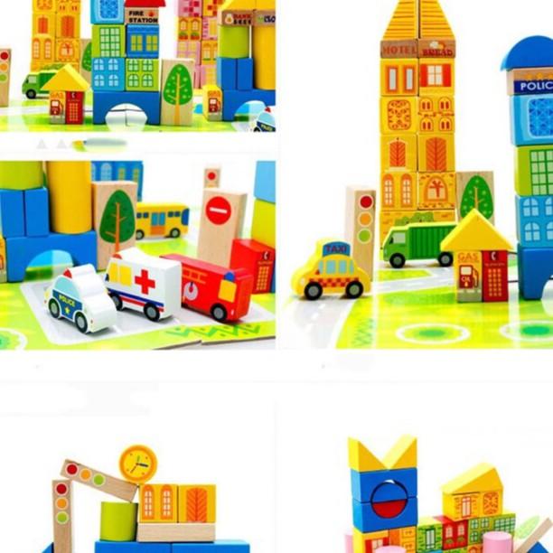 Bộ Lắp Ghép Mô Hình Thành Phố 100 Chi Tiết