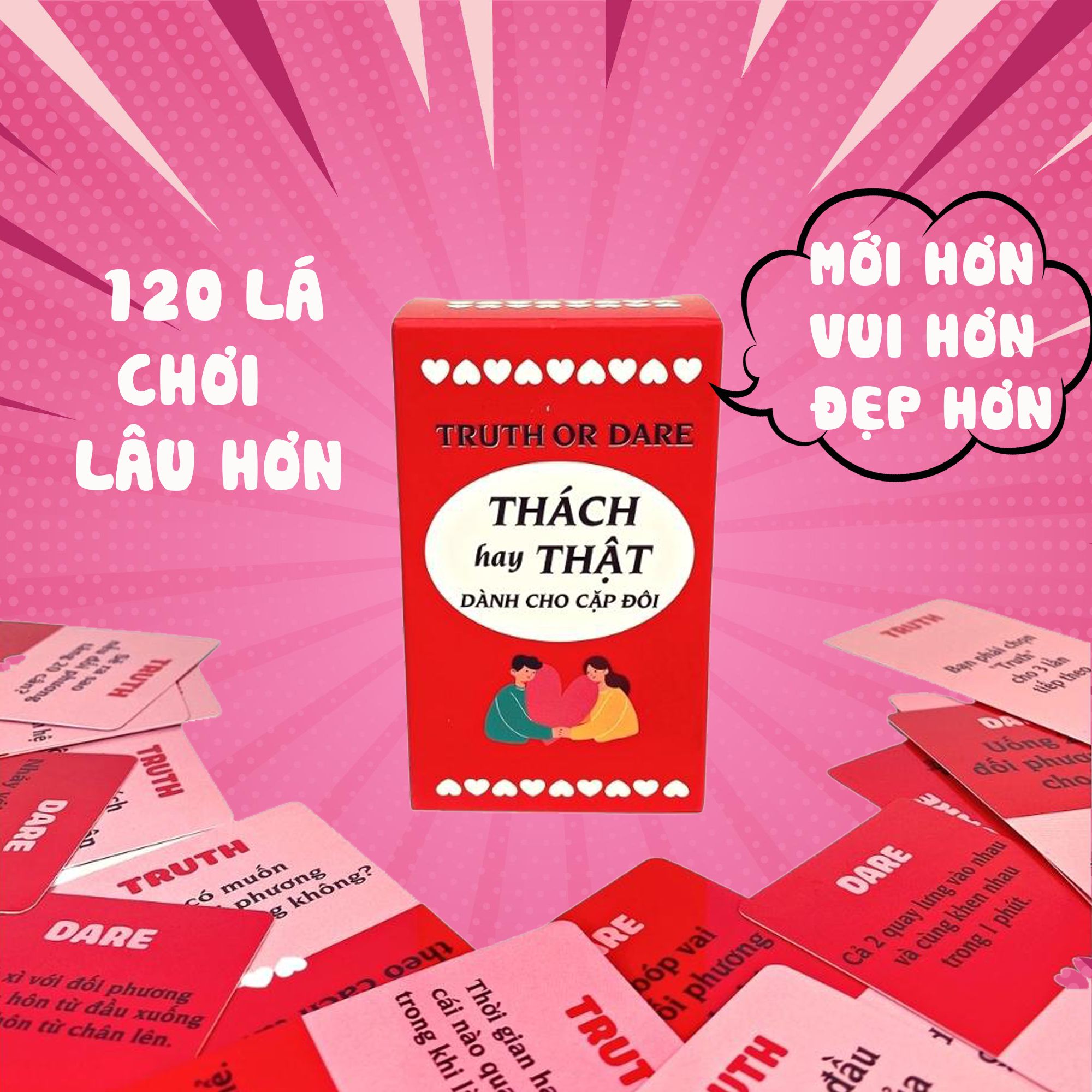 Bộ bài Truth or Dare Thách Hay Thật dành cho cặp đôi