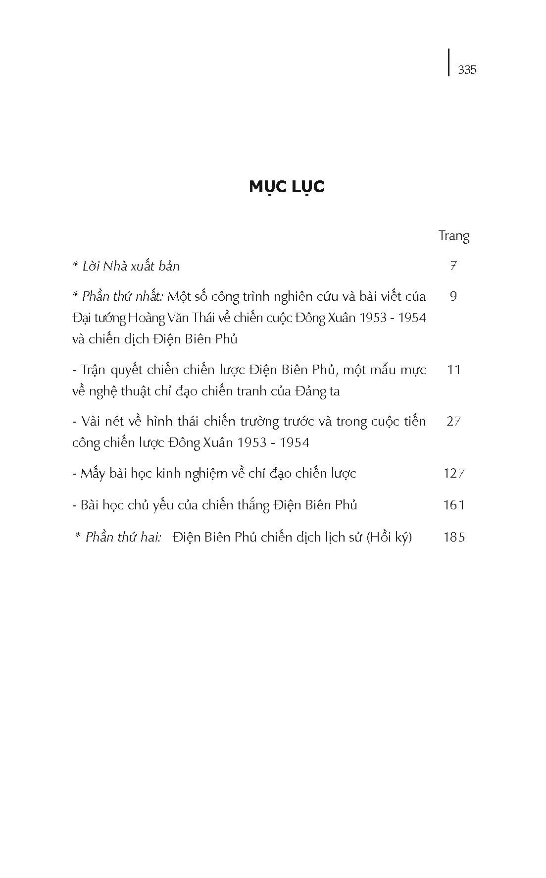 Đại Tướng Hoàng Văn Thái Với Chiến Dịch Điện Biên Phủ (Hồi Ký)