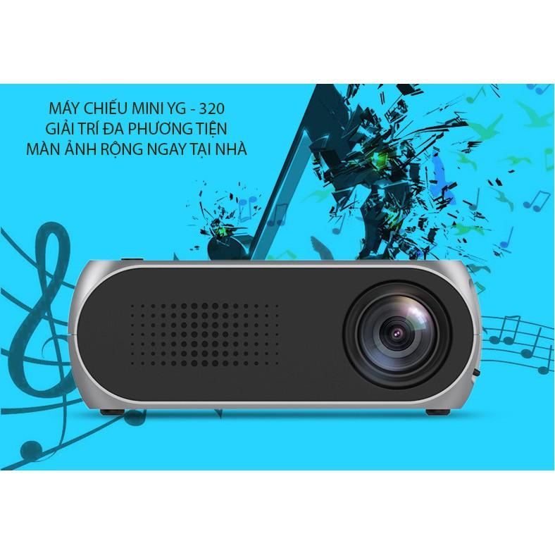 Máy chiếu mini YG - 320 HD 720P, giải trí đa phương tiện ngay tại nhà - Gia dụng SG