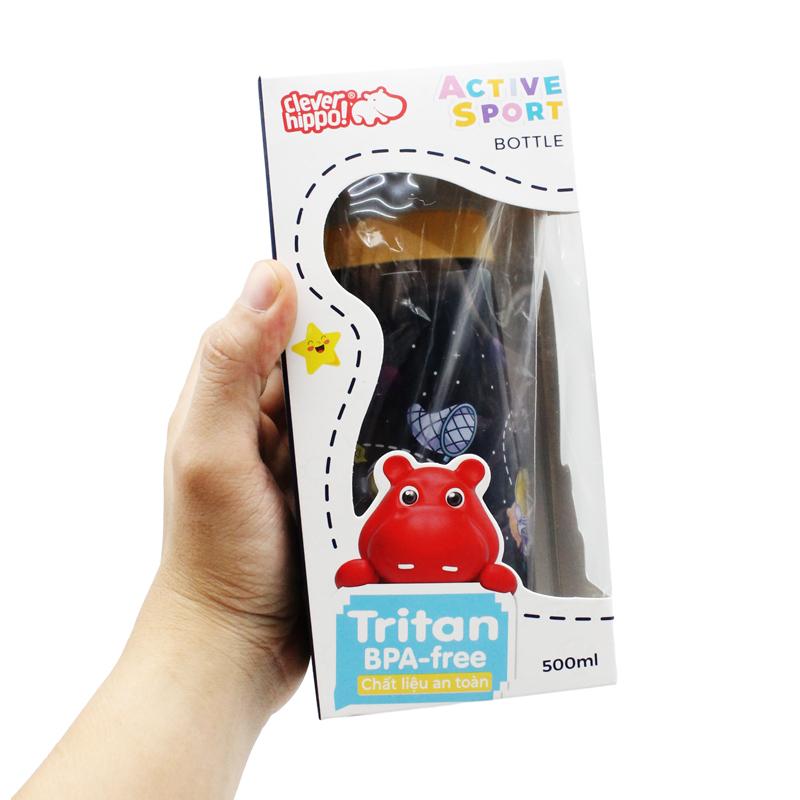 Bình Nước Tritan Space Adventure 500 ml - Clever Hippo WB02/NAVY