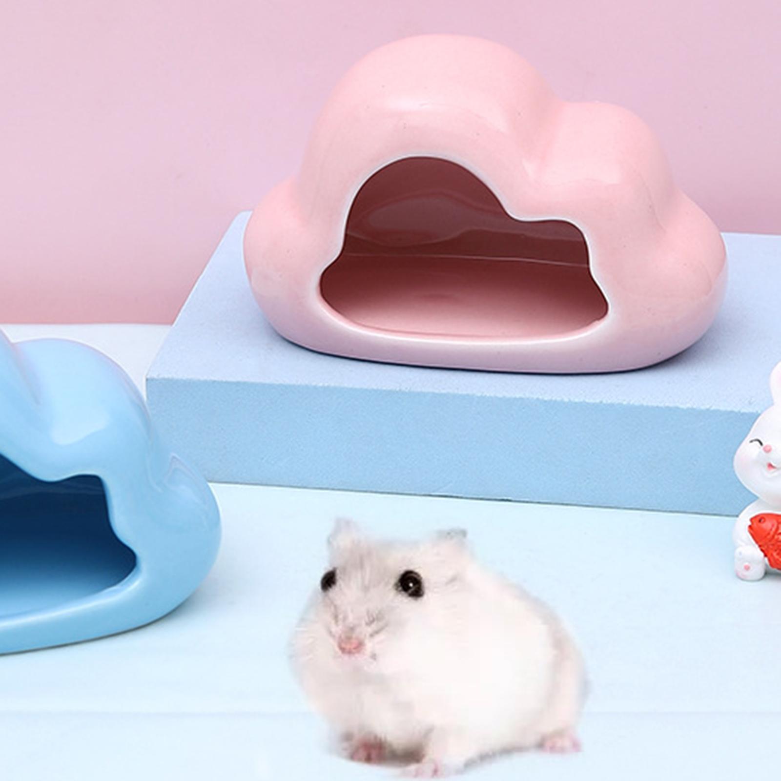 Hamster House Pet Cage Hamster Nest Cooling Cave Hut Hamster Ceramic Hideout