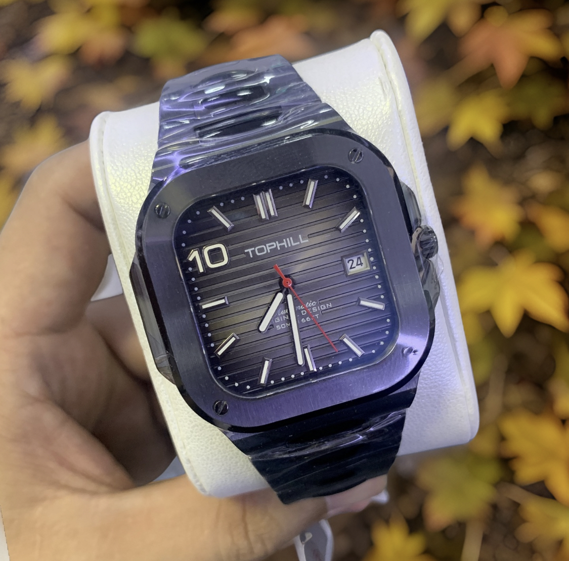 ĐỒNG HỒ TOPHILL TW089G.S5108 Nam máy automatic kính sapphire size 37,5x39mm 5ATM