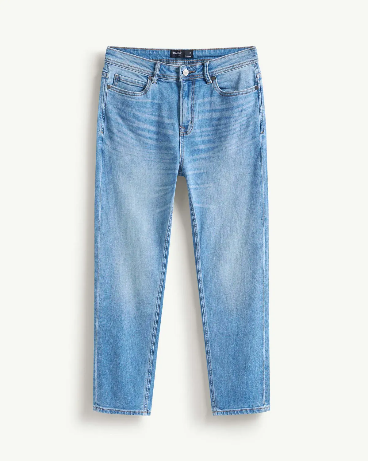 Quần jeans nam ROUTINE màu Xanh nhạt form Slim cropped - 10F24DPA004 | LASTORE MENSWEAR