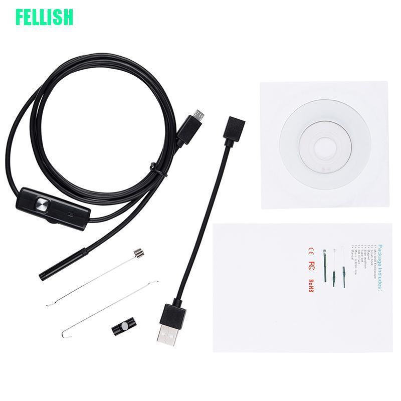 Máy ảnh nội soi 7mm 1-10m micro USB và USB kết nối với điện thoại Android