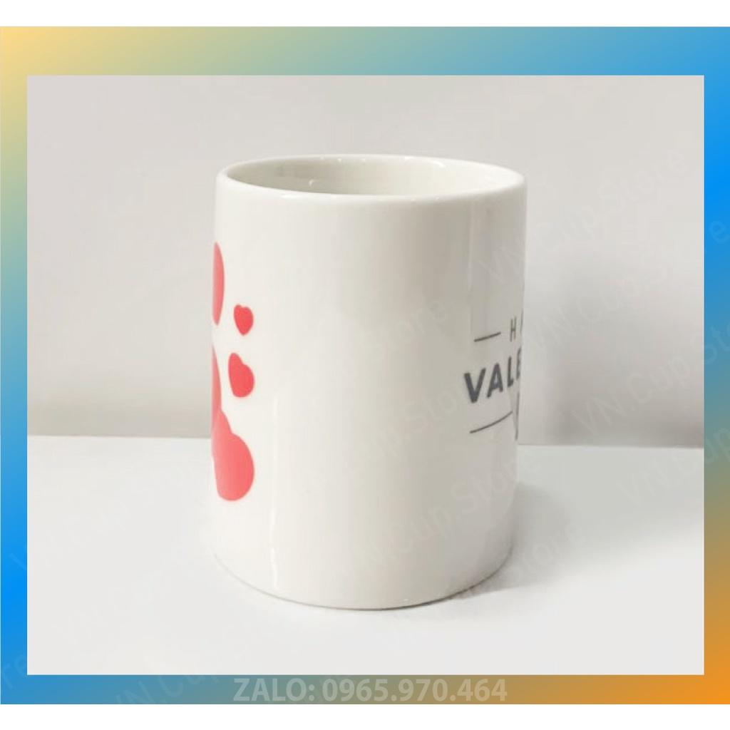 Ly Sứ, Cốc Sứ in Họa Tiết Valentine - Ly Sứ Cốc Sứ in Hình Ảnh, Logo Theo Yêu Cầu - In Hình CÁ NHÂN, LỚP, NHÓM, CÔNG TY