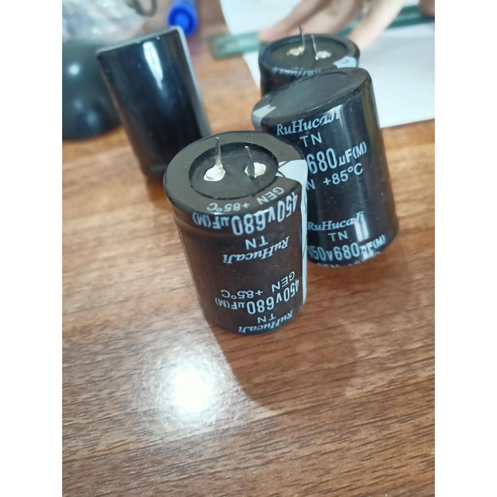 Tụ nguồn 680uf 450v combo 5 chiếc