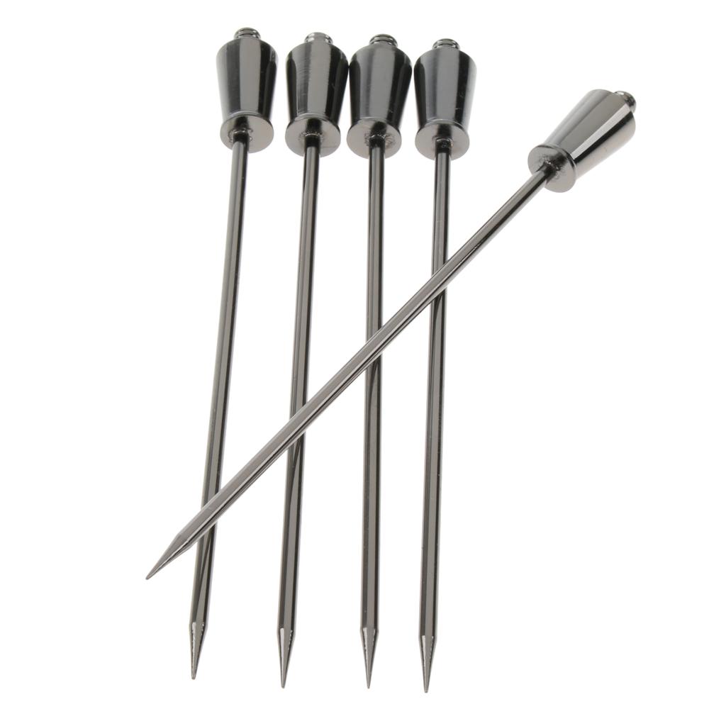 1Pc Stainless Steel Cocktail Pick Fruit Stick Martini Picks Home Bar Tool