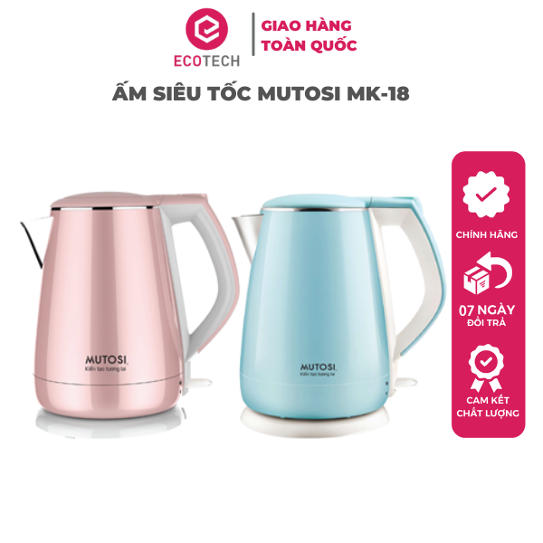 Ấm Siêu Tốc MUTOSI MK-18 1,7L - Hàng Chính Hãng