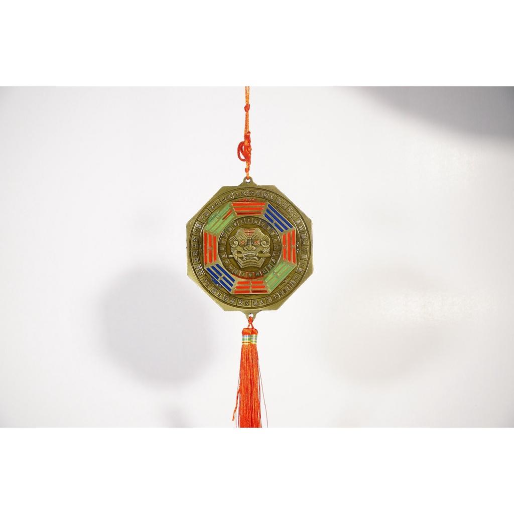 Dây treo Gương Bát Quái phong thủy Hổ Phù gương phẳng 12 con giáp trấn trạch - Nhiều cỡ