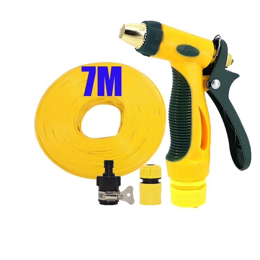 Bộ dây vòi xịt nước rửa xe,tưới cây tăng áp 3 lần 7-10m 206317