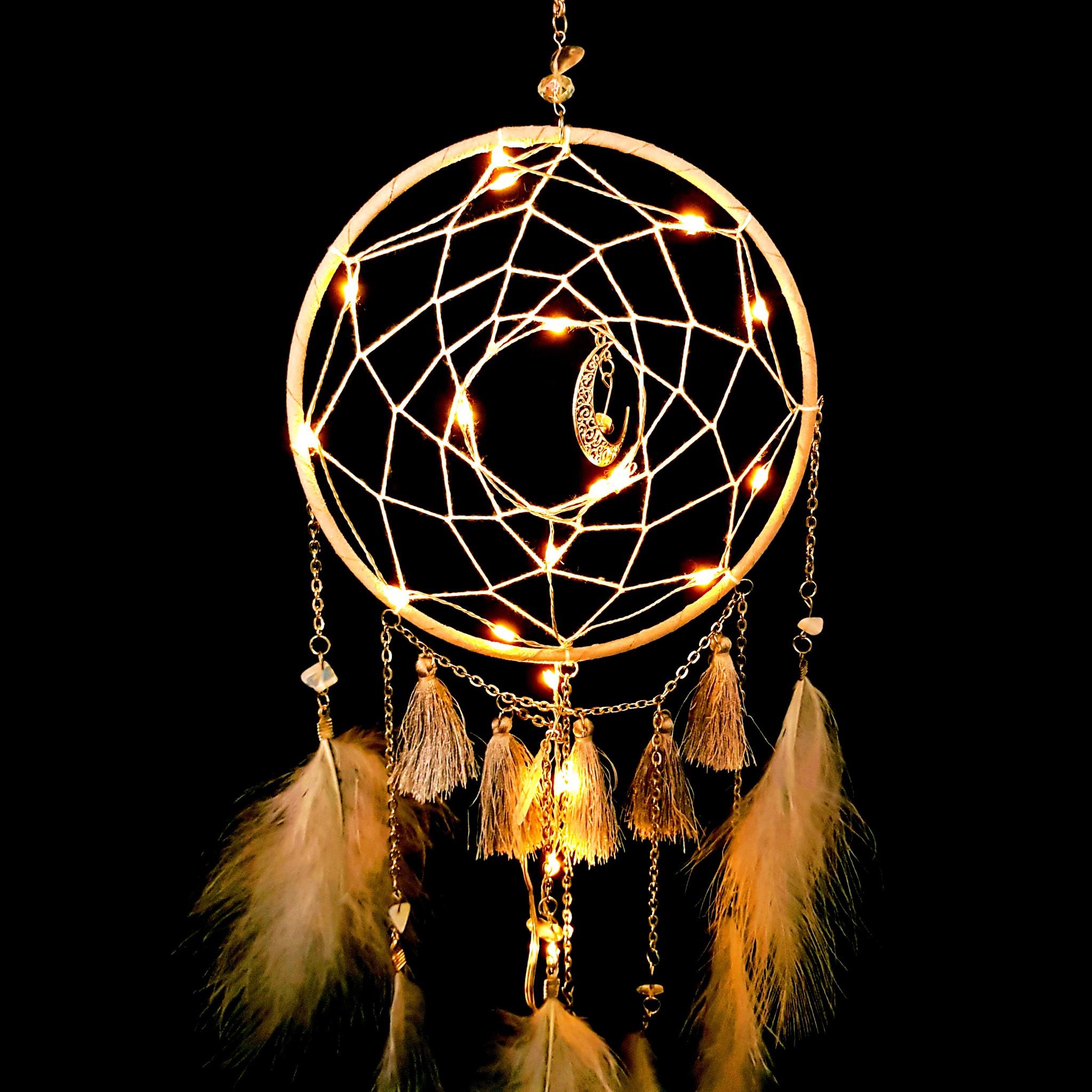 Dreamcatcher Mặt Trăng Có Đèn