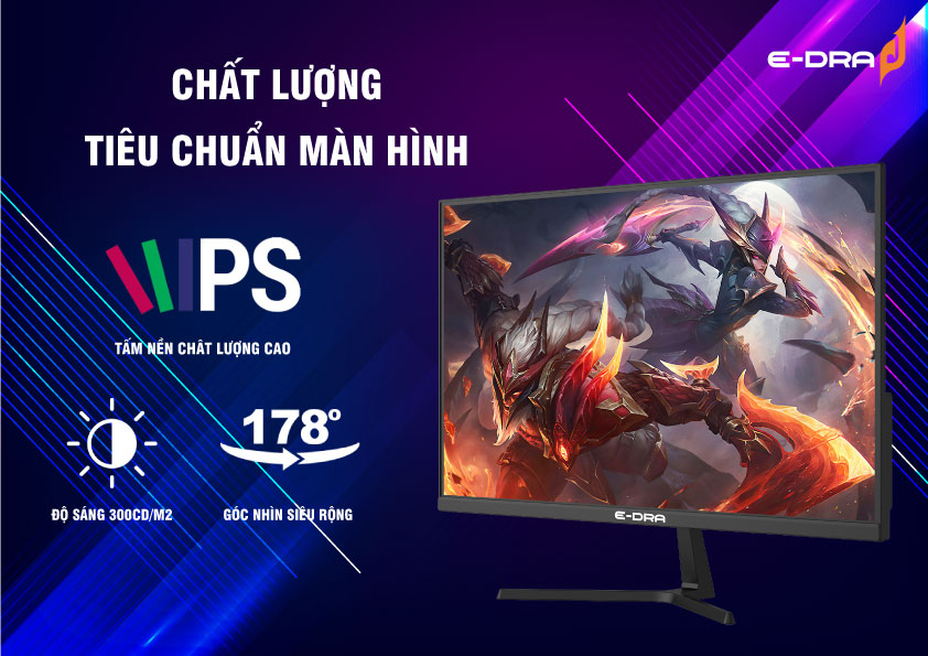 Màn hình máy tính gaming E-Dra EGM27F2 27 inch FullHD 165hz - Hàng chính hãng