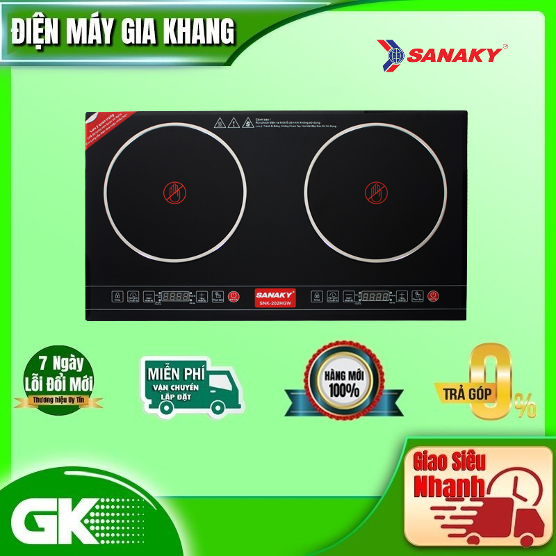 Bếp Hồng Ngoại Đôi Sanaky SNK - 202HGW - Hàng chính hãng