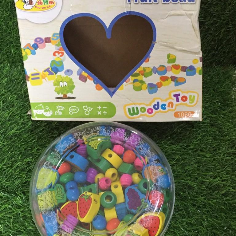 Đồ Chơi Xâu Hạt Gỗ- Rèn Luyện Đôi Tay Khéo Léo Cho Bé